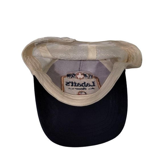 Labatt's Pilsner Beer Embroidered Snapback Blue Trucker Hat Mesh Cap one size - Picture 4 of 4